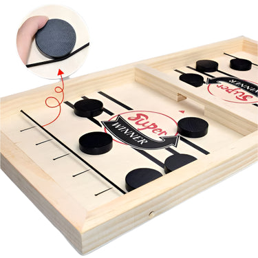 Slam Shot | Juego de hockey de madera para la familia - Juego de reacción